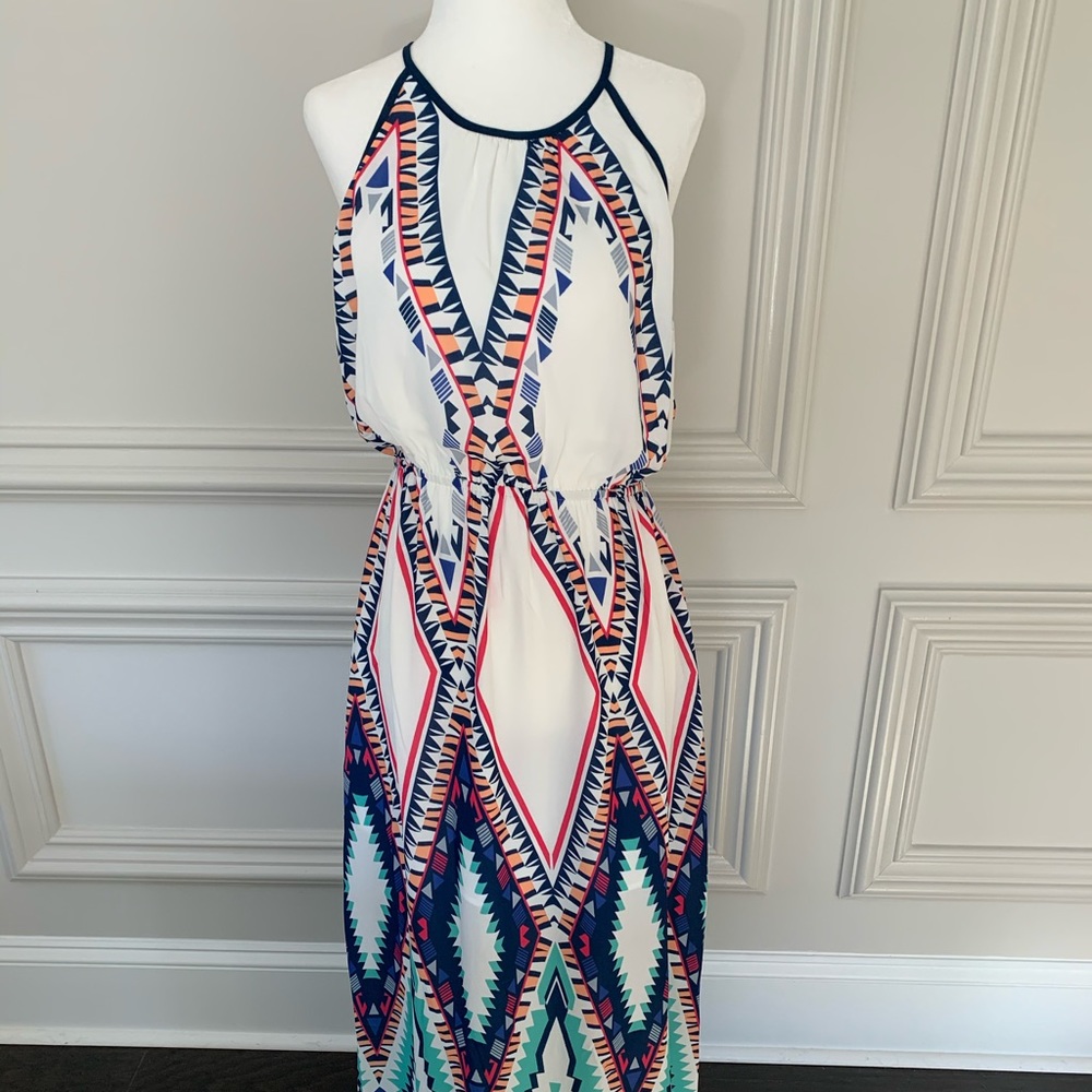NWT Skies are Blue Halter Maxi Dress